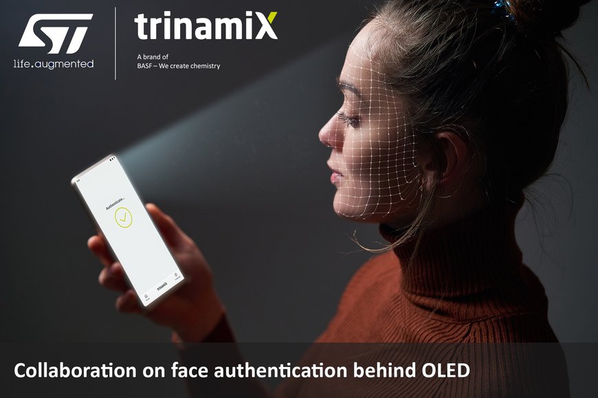 STMicroelectronics and trinamiX collaborate on behind-OLED face-authentication solution to be showcased live at IFA 2022